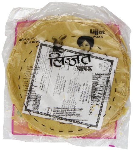 Lijjat Plain Urid Papad 7" 200g