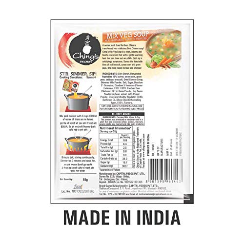 Chings Mix Veg Soup 55g