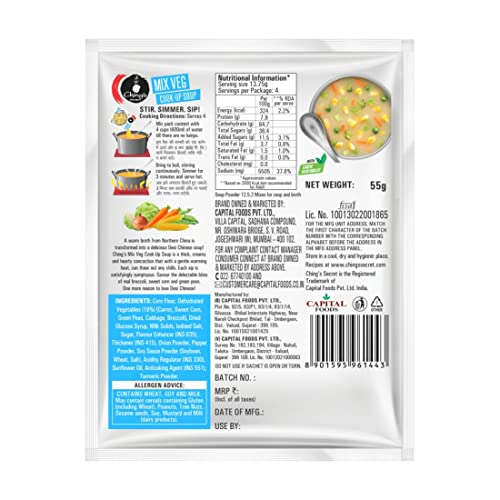 Chings Mix Veg Soup 55g