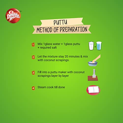 Double Horse White Puttu Padi 1kg