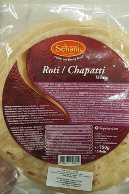 Schani Roti/Chapatti White 750g (15stk)