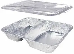 MENÜSCHALE 2 GETEILT TIEF 808G MIT ALU DECKEL (1000pcs)