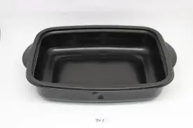 EINTEILIGE MW- SCHALE 1191 SCHWARZ MIT KLAR DECKEL (300pcs)