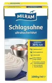 Schlag Sahne MILRAM 30% 1L