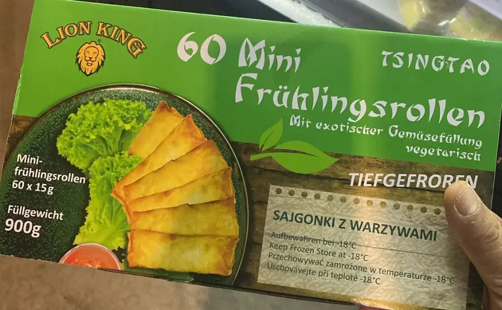 Lion King Tsingtao 60 Mini Frühlingsrollen" (spring rolls) 900g