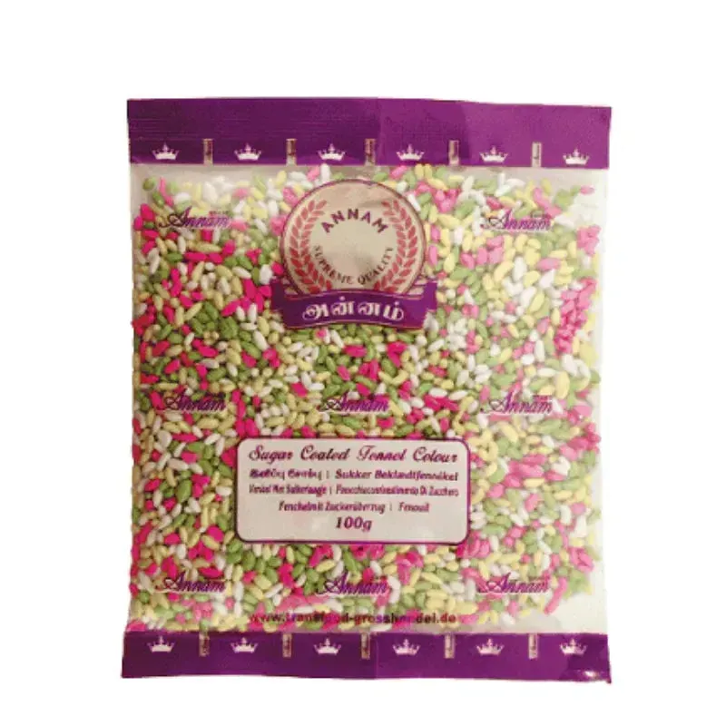 Annam Sugar Coated Fennel (Mixed Colour) 300g