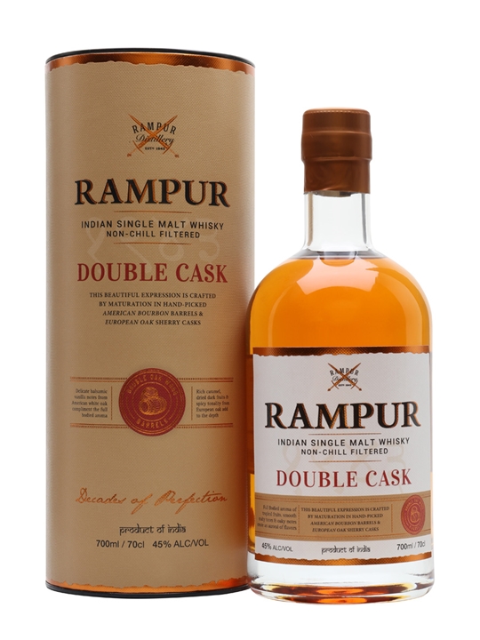 Rampur Single Malt Double Cask 45% vol.