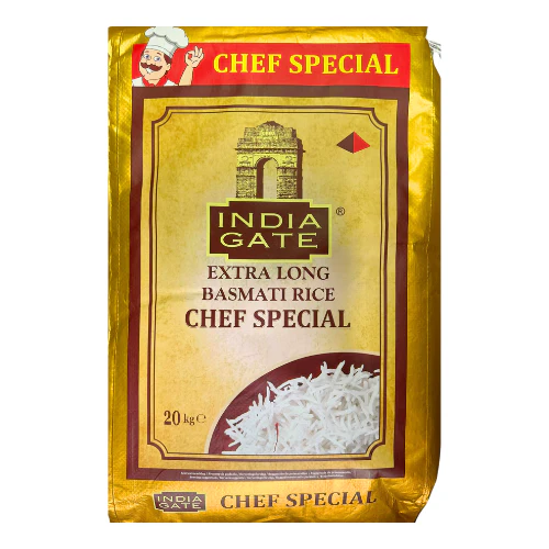 India Gate Chef Spl 1121 Extra Long Basmati Rice 20 kg 