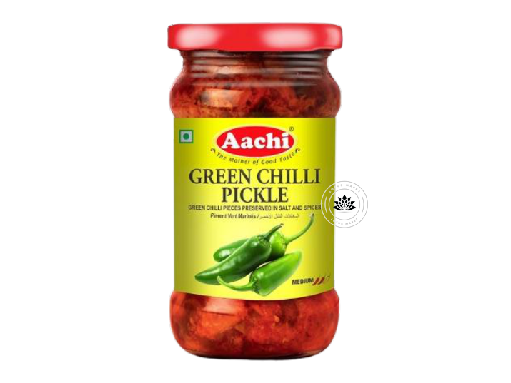 [170004] Aachi Green Chilli Pickle 300g
