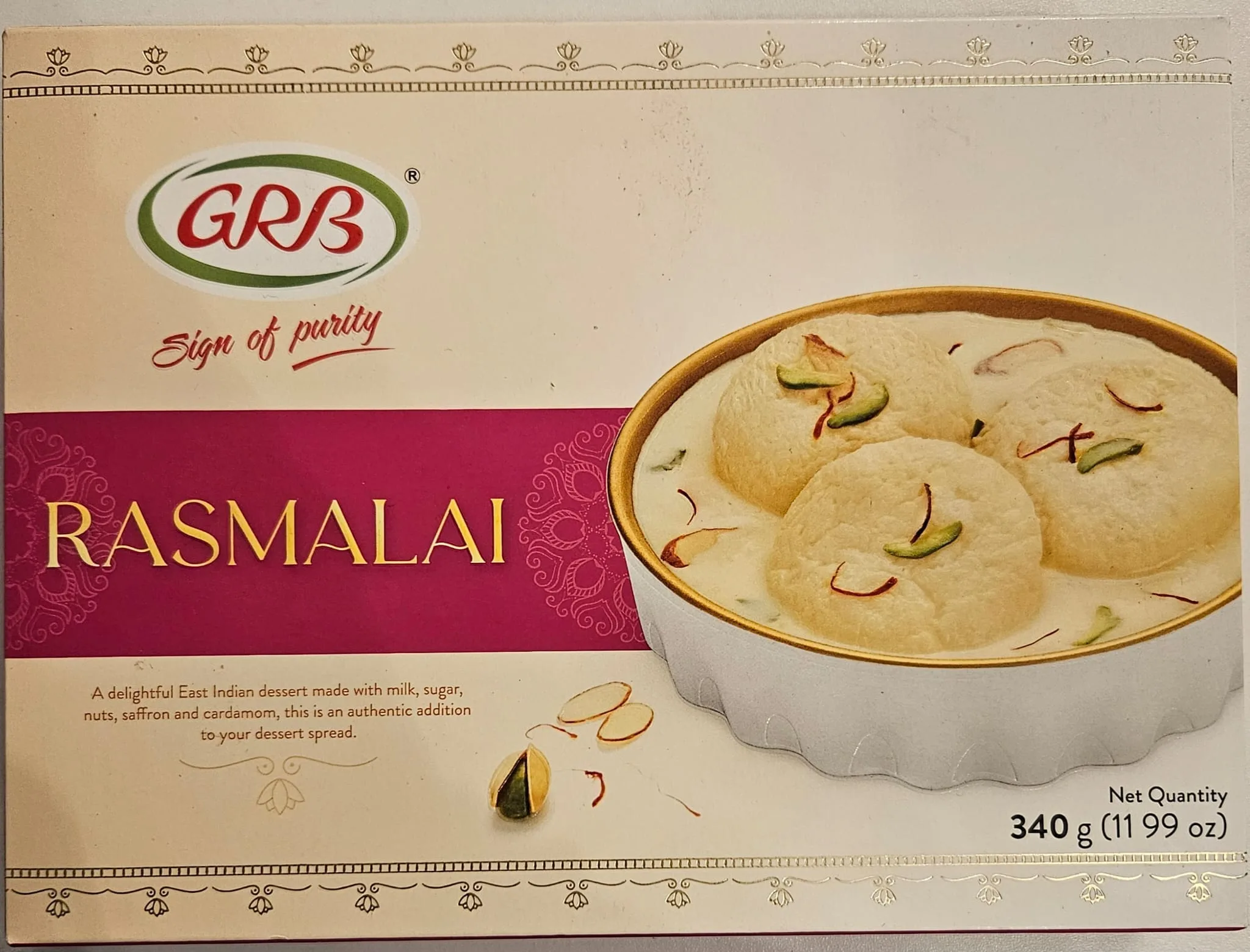GRB Rasmalai Frozen 340g