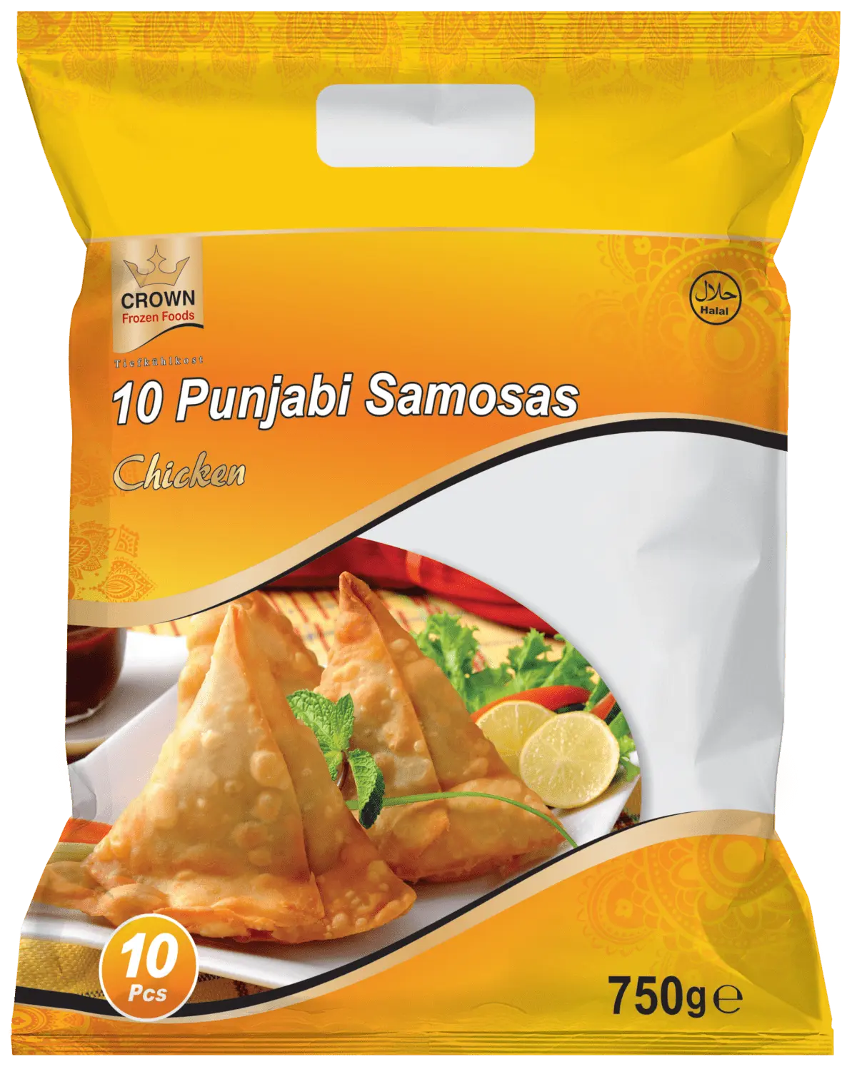 Crown Frozen Foods Punjabi Samosas Chicken Frozen 750g