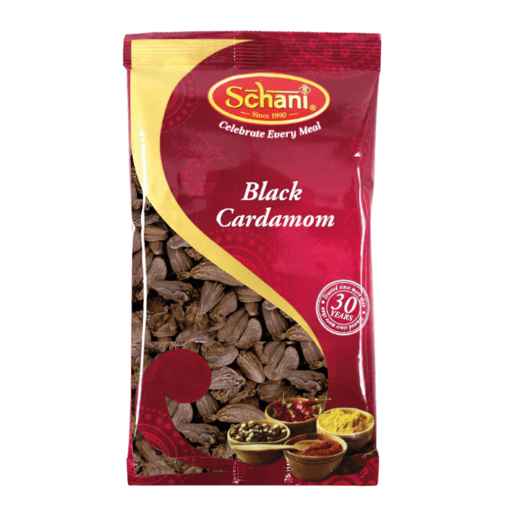 Schani Black Cardamom (Elaichi) Whole 200g