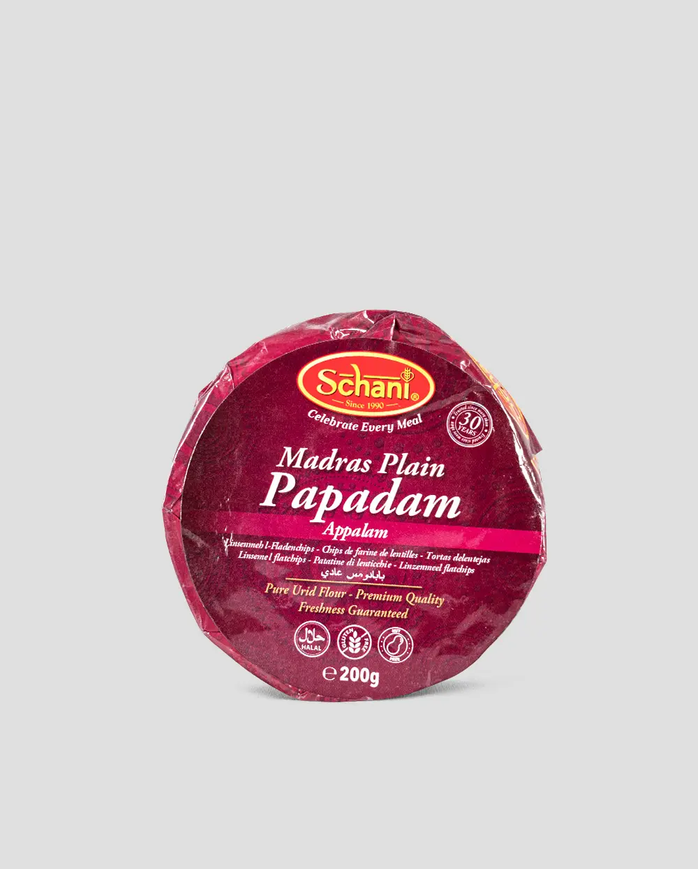 Schani Madras Plain Papad 200g