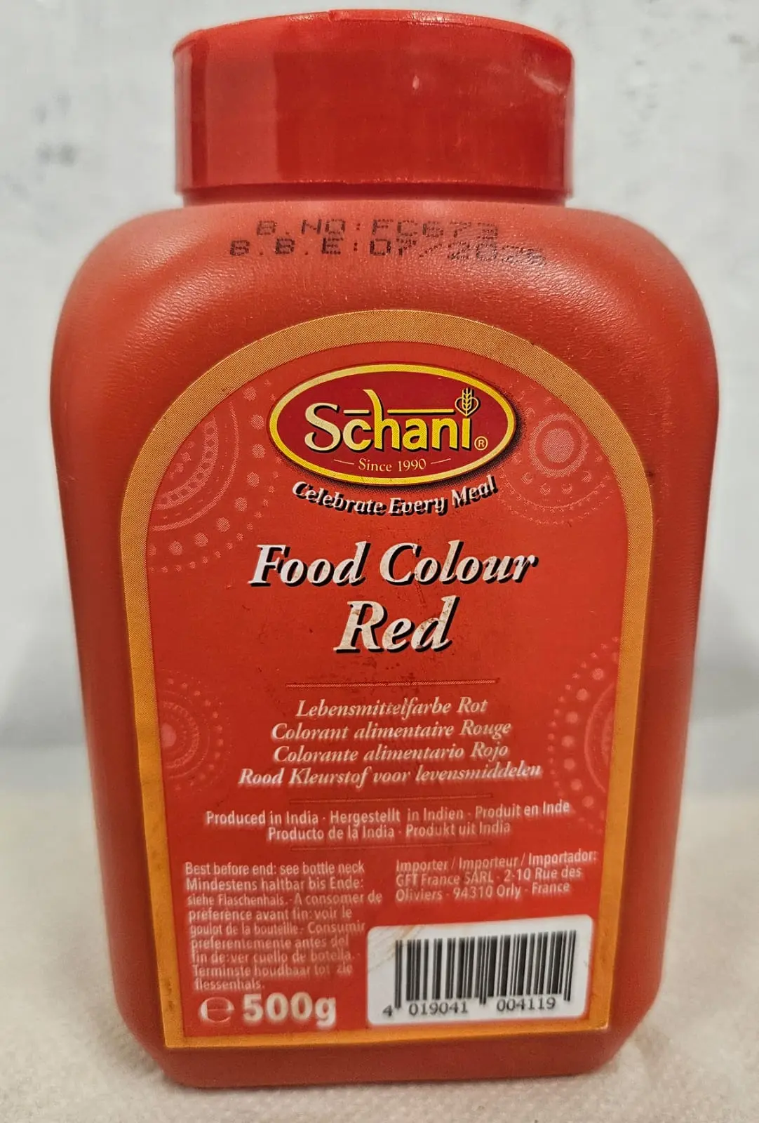 Schani Food Colour Red 500g