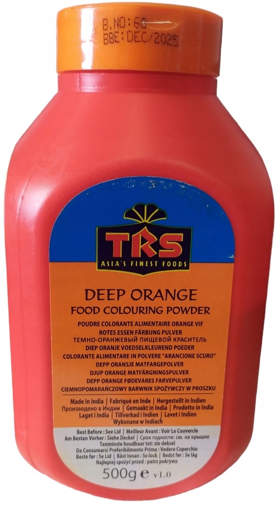 TRS Deep Orange Food Colouring Powder 500g