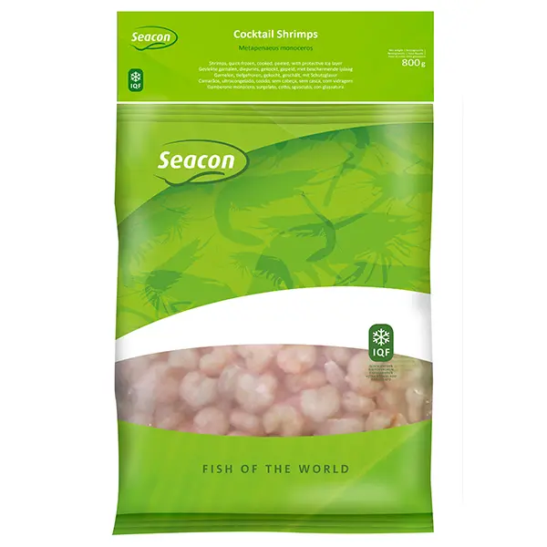 Seacon Cocktail Shrimps Frozen - PUD Cooked 800g
