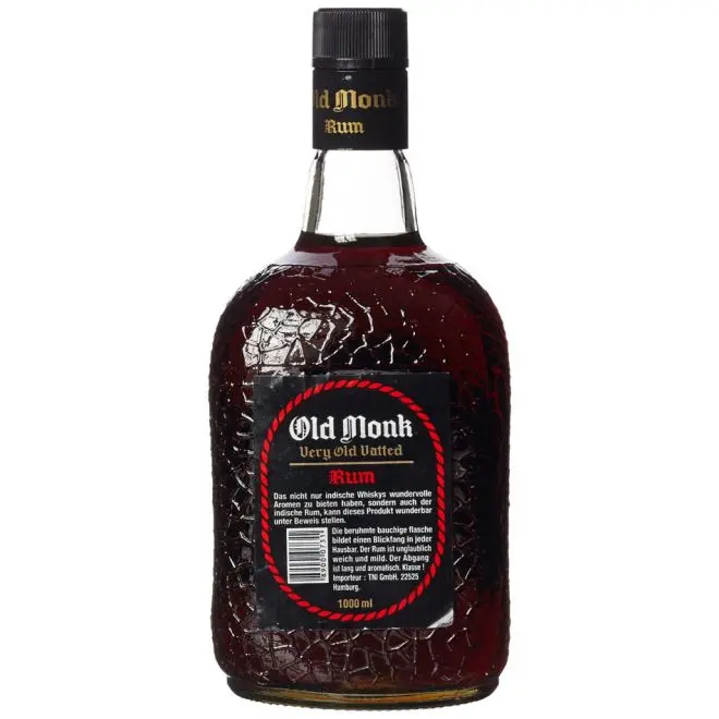 OLD MONK RUM - INDIA VOL. 42.8% CTN. 1L