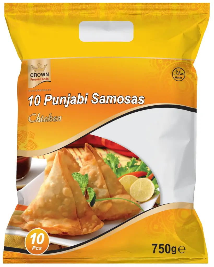 Crown Frozen Foods Punjabi Samosas Chicken Frozen 750g