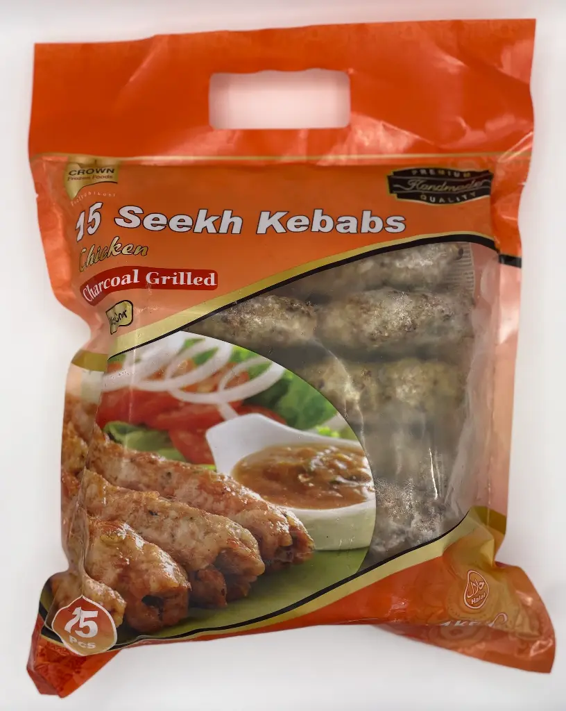Crown Frozen Foods Seekh Kababs Chicken Frozen 1kg