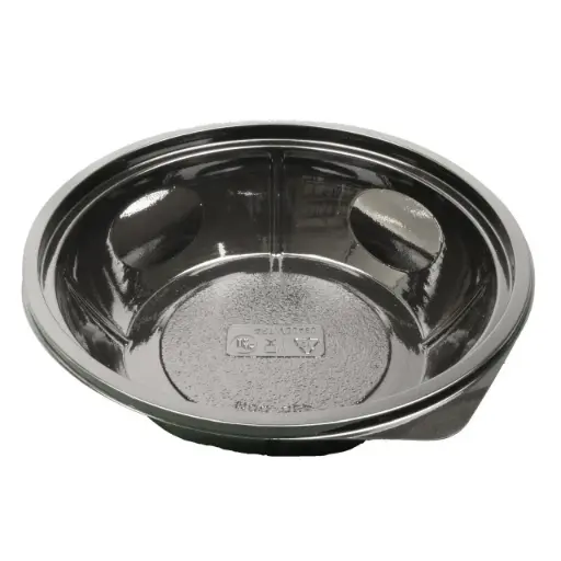 [380141]  SalatSchale-Schawrz -Rund V00504(150pcs)