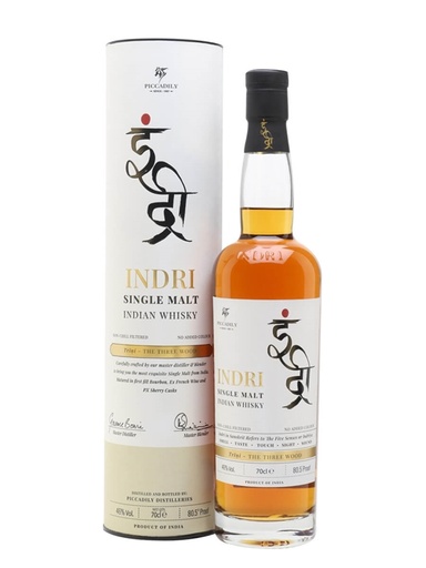 [320059] Indri Trini Single Malt 46% Vol. 700ml