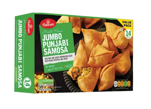 [190026] Haldiram Punjabi Jumbo Veg Samosa 1.4kg (14Pcs)