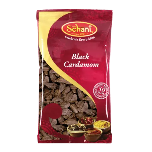 [100034] Schani Black Cardamom (Elaichi) Whole 200g