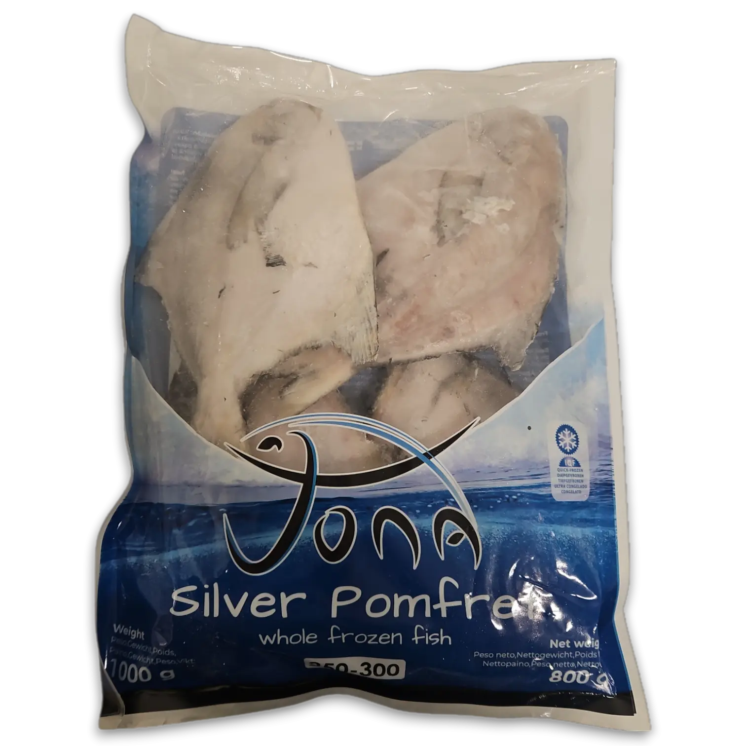 [310018] Jona Silver Pomfret Frozen 1Kg (800g)
