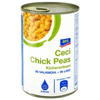 [130047] Aro Canned Boiled Chick Peas 400g