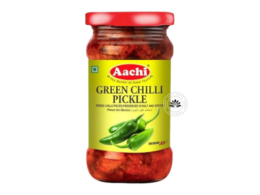 [170004] Aachi Green Chilli Pickle 300g