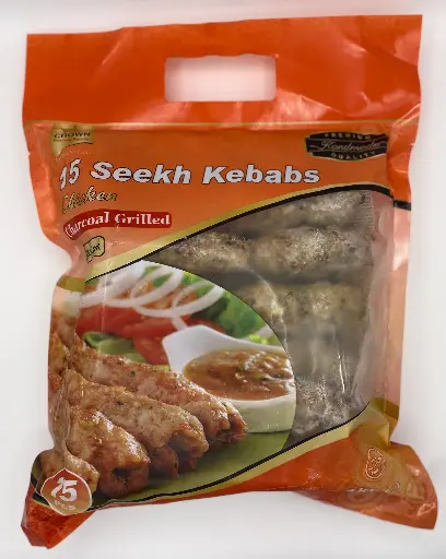 [310010] Crown Frozen Foods Seekh Kababs Chicken Frozen 1kg