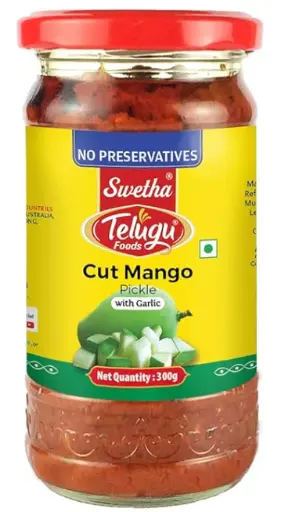 [170016] Swetha Telugu Foods Cut Mango Pickle 300g