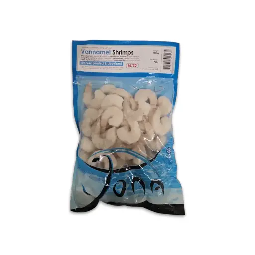 [310019] Jona Vannamei Frozen Shrimps 16/20 PND 1Kg (750g)
