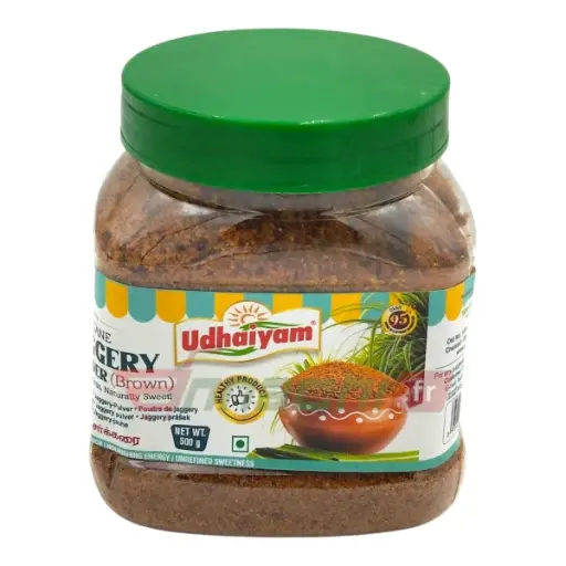 [180037] Udhaiyam Brown Jaggery Powder Jar 500g